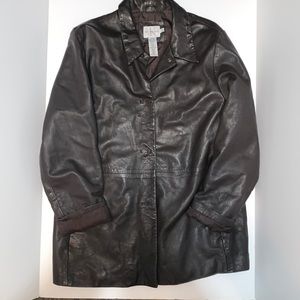 Calvin Klein Genuine Leather Jacket Sz. L